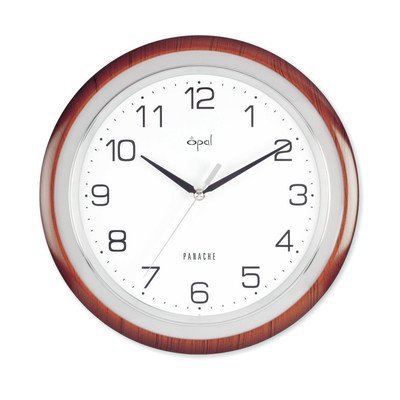 Opal Luxury Time Products 12" ABS Case and Dome Glass Wall Clock