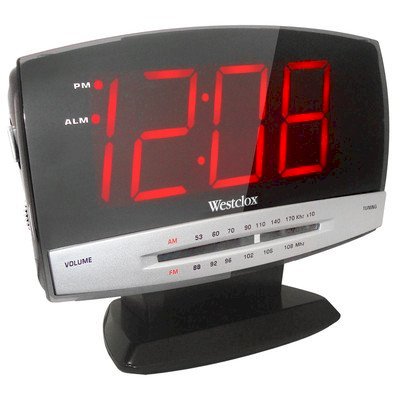 Westclox Tech Large Display Radio Clock