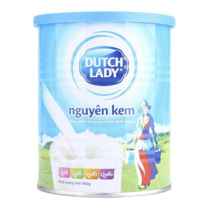 Sữa bột nguyên kem uống liền Dutch Lady hộp thiếc 400g 