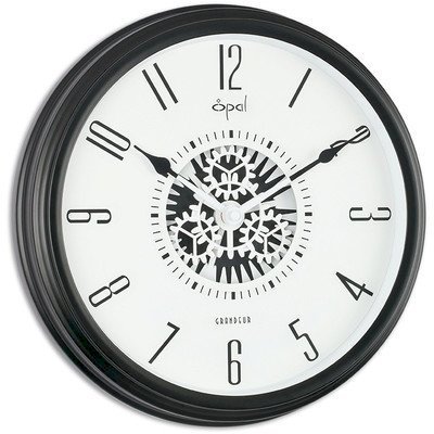 Opal Luxury Time Products 12" Metal Case Pendulum Wall Clock