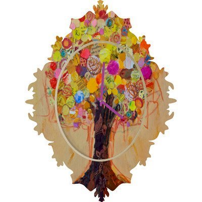 DENY Designs Elizabeth St Hilaire Nelson Summer Tree Wall Clock