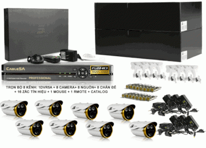 Trọn bộ 8 kênh Cable5a DSA1T08 - HDMI Q8I