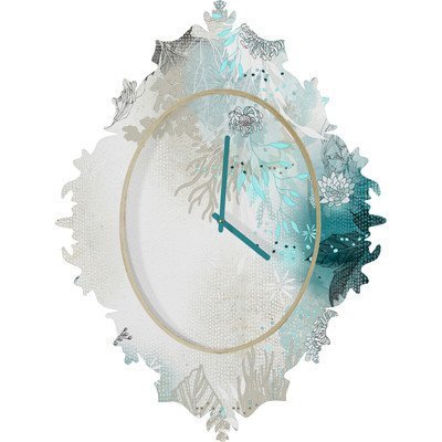 DENY Designs Iveta Abolina Seafoam Wall Clock