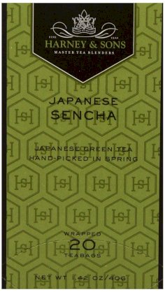 Harney and Sons Premium Tea Bags, Japanese Sencha, 20 Count