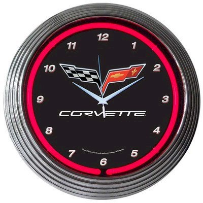 Neonetics Cars and Motorcycles 15" Corvette C6 Wall Clock