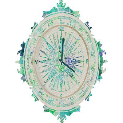DENY Designs Bianca Green Follow Your Own Path Wall Clock