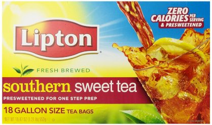 Lipton Southern Sweet Tea, Gallon-Size Tea Bags, 18-Count