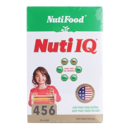 Sữa bột Nutifood Nuti IQ 456 - 400g hộp giấy