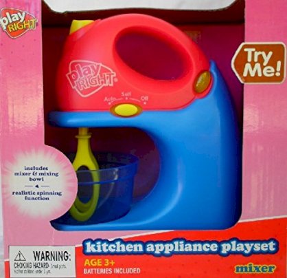Play Right Kitchen Appliance Playset- Toy Mixer
