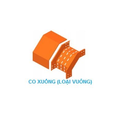 Co xuống khay cáp - Outside Vertical Elbow Cable tray