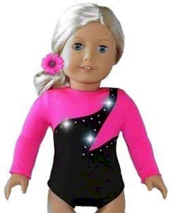 New High Quality Hot Pink Gymnastics Dance Cheer Leotard - fits American Girl 18" Doll Clothes