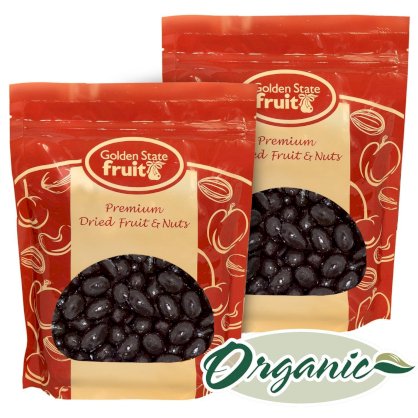 Organic Dark Chocolate Covered Almonds 2 Lbs (in 2 - 1 Lb Reclosable Bags)