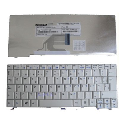Bàn phím laptop Acer Aspire One 531H P531H A110 A150 ZG5 ZA8 ZG8, Gateway KAV10 KAV60 (Trắng)