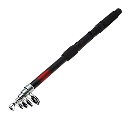 6 Section Portable Telescoping Rod Plastic Fishing Pole