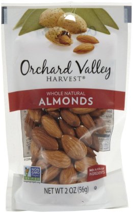 Orchard Valley Harvest Whole Natural Almonds -- 2 oz
