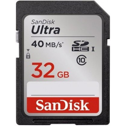 Sandisk SDHC 32GB Ultra Class 10 (40Mb/s)