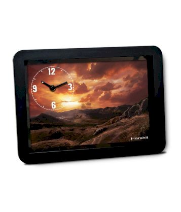 Bluegape Harshit Natural Sunset Scenery Table Clock