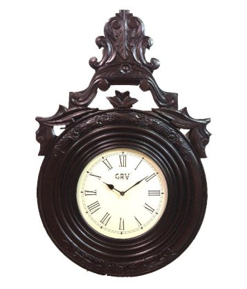 Grv Wooden Vintage Wall Clock 08