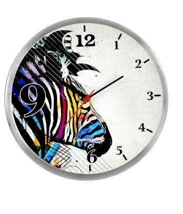 Cosmosgalaxy Multicoloured Mystic Steel Wall Clock