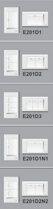 Công tắc ba chữ nhật 1 chiều 10A Edison - Opto E201D3