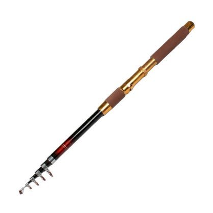 Foam Coated Handle Telescoping 6 Sections Fish Pole 2.5M 8.2 Ft