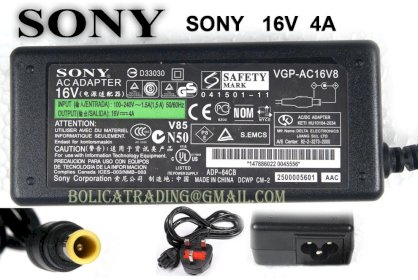 Sạc laptop Sony PCGA-AC16V, PCGA-AC5E (16V – 4A)