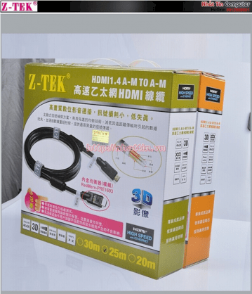 Dây Cáp HDMI 25M HDMI Z-TEKl ZE-620