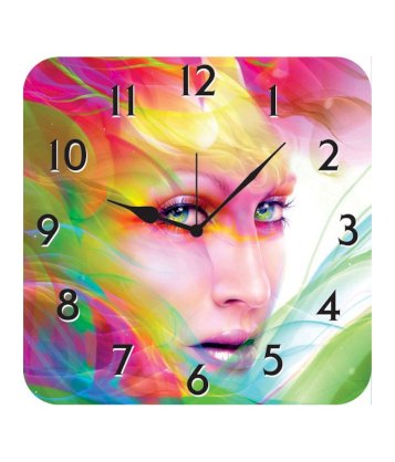 Furnishfantasy - Colorful Face Wall Clock