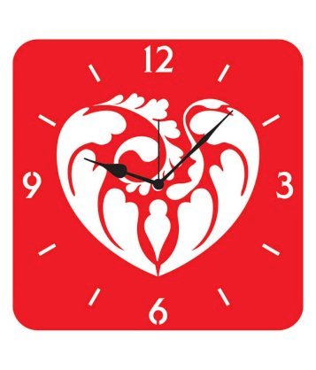 FurnishFantasy Heart Wall Clock 03