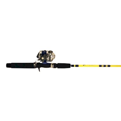 Eagle Claw Water Eagle Spinning Combo and Reel (Black/Yellow, 5-Feet 6-Inch)