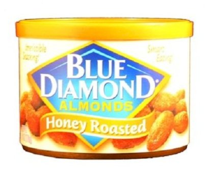 Blue Diamond Almonds Honey Roasted - Can 6oz