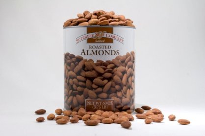 Roasted Almonds (3.75 Pound Can) (Unsalted)