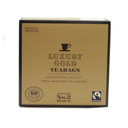 Marks & Spencer Luxury Gold Teabags 80 Bags (From the UK)