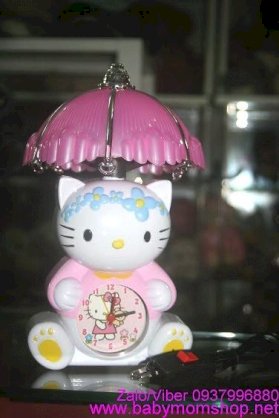 Đồng hồ đèn ngủ báo thức Hello Kitty  DHBT4