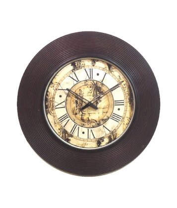 Grv Wooden Vintage Wall Clock 24
