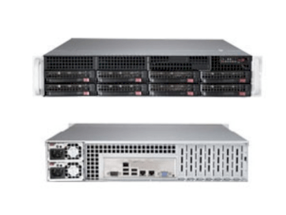 Server Supermicro SuperServer 6028R-TRT (Black) (SYS-6028R-TRT) E5-2698 v3 (Intel Xeon E5-2698 v3 2.30GHz, RAM 32GB, 740W, Không kèm ổ cứng)