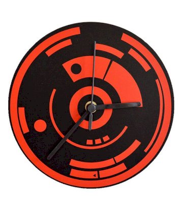 Blacksmith DJ Deck Silhouette Black Wall Clock