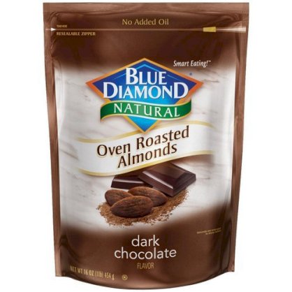 Blue Diamond Oven Roasted Almonds, Dark Chocolate, 30-ounce bag