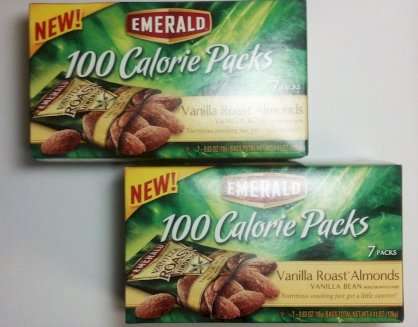 Emerald Vanilla Roast Almonds 100 Calorie Packs (14 Grab and Go Bags)