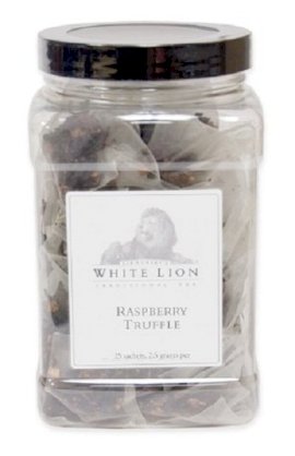 Raspberry Truffle Fine Black Tea, 25 Sachets, White Lion Tea