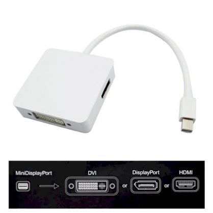 3 In 1 Mini Display DP to DIGI PORT Cable Adapter