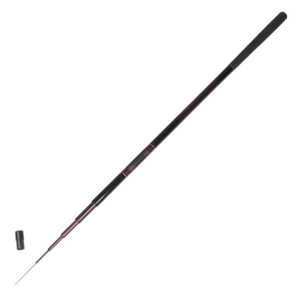 2.6 Meters 6 Sections Telescopic Smooth Handle Traveling Fishing Rod Black