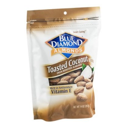 Blue Diamond Almonds Toasted Coconut Oven Roasted 14 Ounce