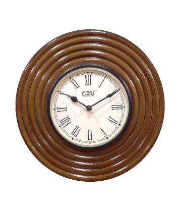 Grv Wooden Vintage Wall Clock 05