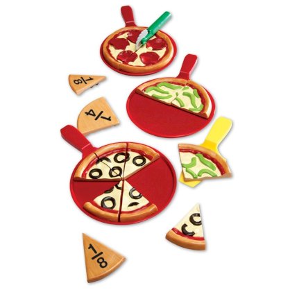 Learning Resources Smart Snacks Pieceapizza Fractions, 19 Pieces