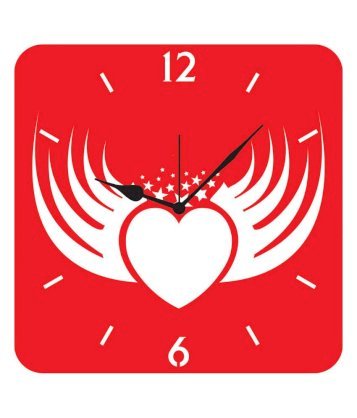 FurnishFantasy Heart Wall Clock 01