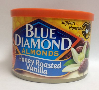 Blue Diamond Almonds Honey Roasted Vanilla 6oz Can