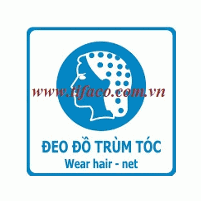 Biển báo đeo đồ trùm tóc