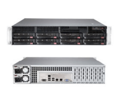 Server Supermicro SuperServer 6028R-TR (Black) (SYS-6028R-TR) E5-2695 v3 (Intel Xeon E5-2695 v3 2.30GHz, RAM 32GB, 740W, Không kèm ổ cứng)