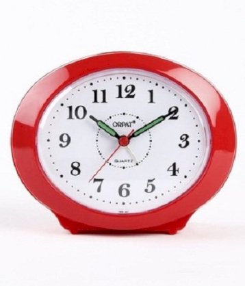  Orpat Tbb-307 Analog Clock (Red) 